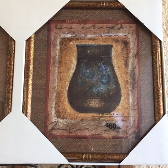 Global Script Urns by Boze Miller set of 2 NWT - Picture 6 of 7